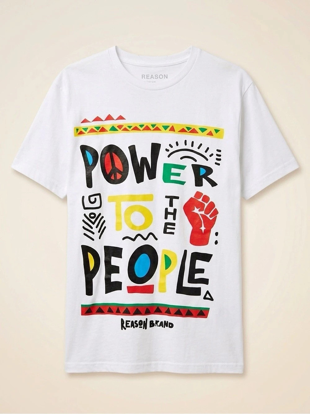Reason Power To The People Graphic Tee White XL